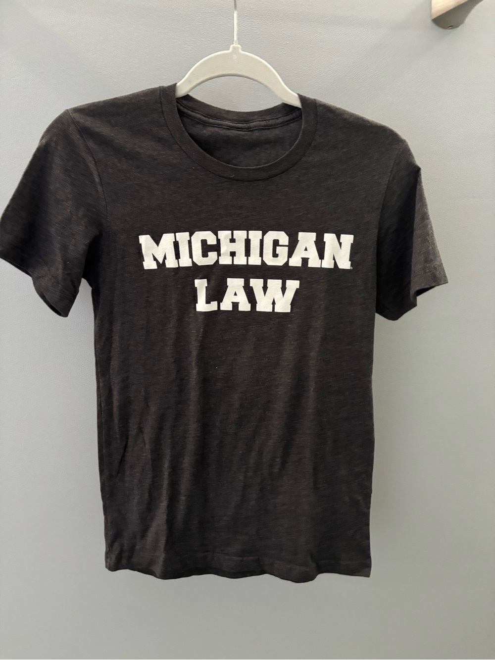 Michigan Law Grey Short-Sleeve Crewneck T-Shirt